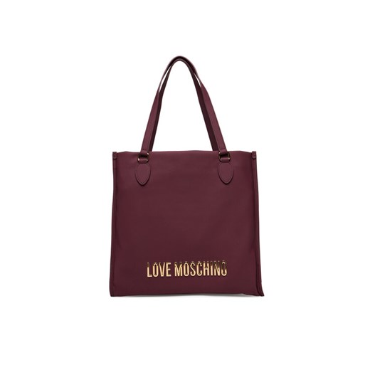 Torebka LOVE MOSCHINO JC4020PP1NKD0552 Bordowy ze sklepu eobuwie.pl w kategorii Torby Shopper bag - zdjęcie 184656499