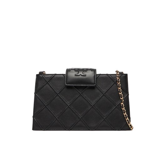 Torebka Tory Burch Fleming Mini Chain Wallet 167250 Czarny ze sklepu eobuwie.pl w kategorii Kopertówki - zdjęcie 184656517