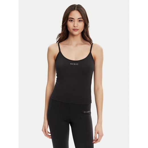 Guess Top V5RP09 KCD02 Czarny Regular Fit ze sklepu MODIVO w kategorii Bluzki damskie - zdjęcie 184657289
