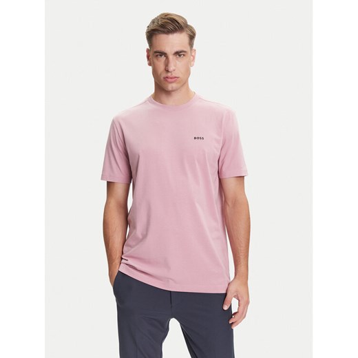 BOSS T-Shirt 50506373 Różowy Regular Fit ze sklepu MODIVO w kategorii T-shirty męskie - zdjęcie 184657306