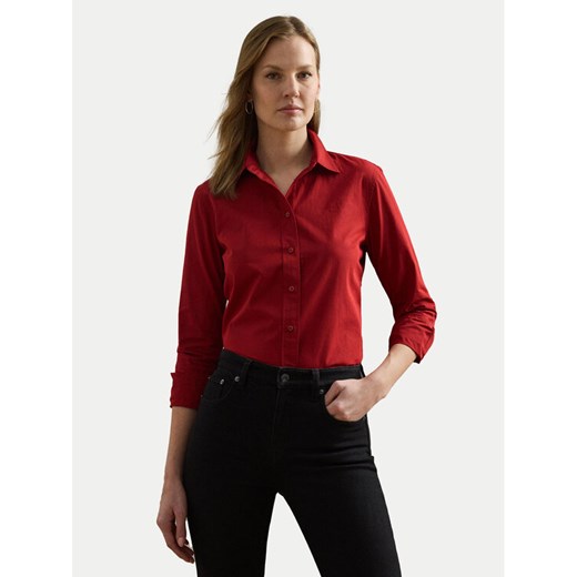 LAUREN RALPH LAUREN Koszula 200925378004 Czerwony Relaxed Fit ze sklepu MODIVO w kategorii Koszule damskie - zdjęcie 184657338