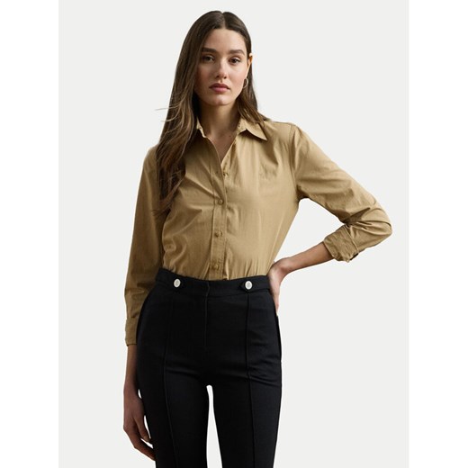 LAUREN RALPH LAUREN Koszula 200925378002 Beżowy Relaxed Fit ze sklepu MODIVO w kategorii Koszule damskie - zdjęcie 184657357