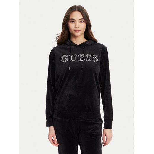 Guess Bluza V4RQ25 K0232 Czarny Regular Fit ze sklepu MODIVO w kategorii Bluzy damskie - zdjęcie 184657379