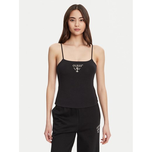 Guess Top V5RP08 KCOA2 Czarny Regular Fit ze sklepu MODIVO w kategorii Bluzki damskie - zdjęcie 184657386