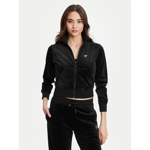 Guess Bluza V3BQ22 K0232 Czarny Regular Fit ze sklepu MODIVO w kategorii Bluzy damskie - zdjęcie 184657419