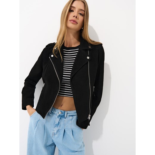 Mohito - Skórzana ramoneska - czarny Mohito 38 Mohito