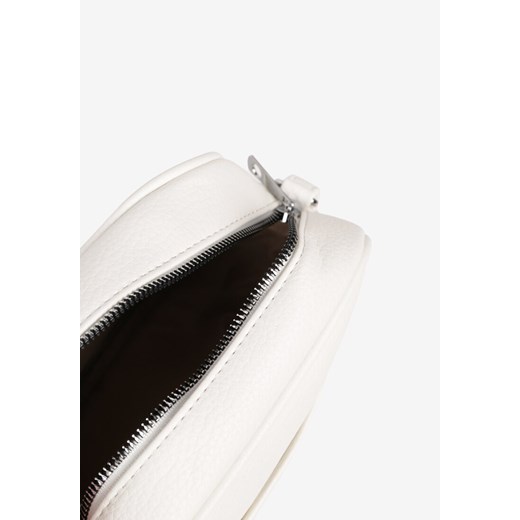 Biała Torebka na Ramię Ozdobiona Napisem Dolarrea uniwersalny born2be.pl