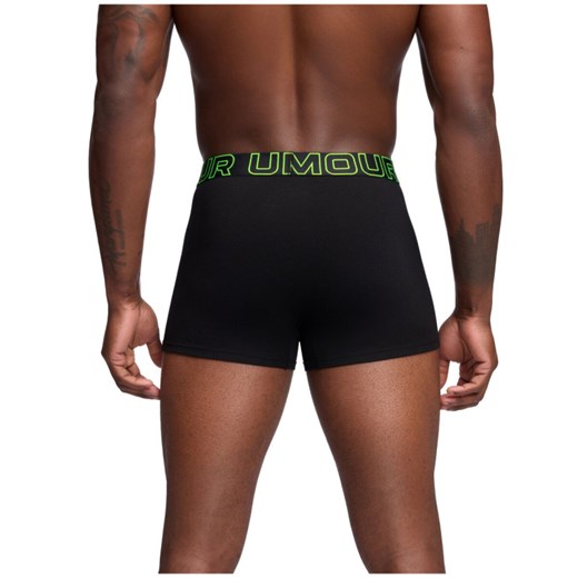 Męska bielizna treningowa (3-pack) Under Armour M UA Perf Cotton 3in - czarna ze sklepu Sportstylestory.com w kategorii Majtki męskie - zdjęcie 184659705