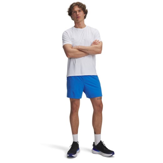Męskie spodenki do biegania Under Armour UA Launch Pro 5\'\' Shorts - niebieskie ze sklepu Sportstylestory.com w kategorii Spodenki męskie - zdjęcie 184659718