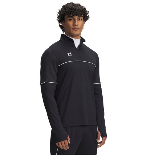 Męski longsleeve Under Armour UA M Challenger Training QZ - czarny ze sklepu Sportstylestory.com w kategorii T-shirty męskie - zdjęcie 184659797