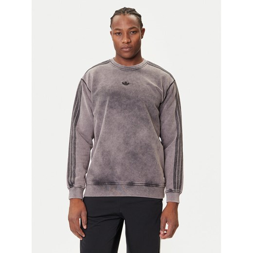 adidas Bluza Premium Essentials Retro JD0246 Szary Loose Fit ze sklepu MODIVO w kategorii Bluzy męskie - zdjęcie 184661127