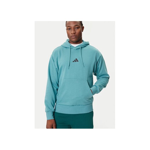 adidas Bluza Essentials Feelcozy JX5659 Turkusowy Regular Fit XXL MODIVO