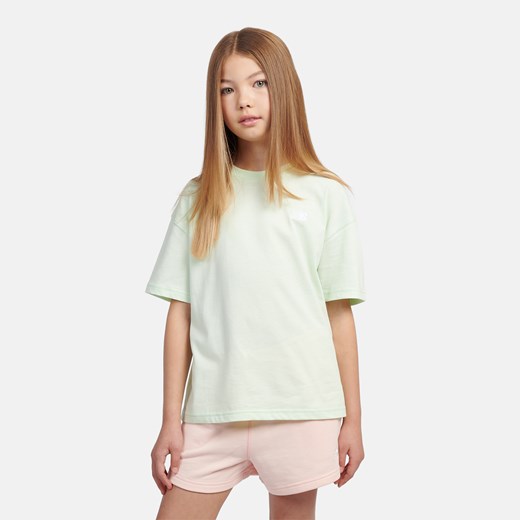 Koszulka dziecięca New Balance LAKG0001MEW – miętowa ze sklepu New Balance Poland w kategorii Bluzki dziewczęce - zdjęcie 184661855