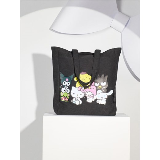 Sinsay - Materiałowa torba shopper Hello Kitty and Friends - czarny ze sklepu Sinsay w kategorii Torby Shopper bag - zdjęcie 184662808