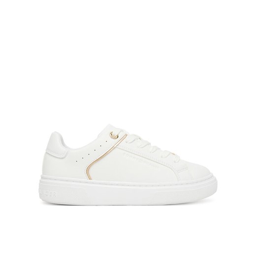 Tommy Hilfiger Sneakersy Low Cut Lace Up Sneaker T3A9-33982-1355 D Biały ze sklepu MODIVO w kategorii Buty sportowe dziecięce - zdjęcie 184663359