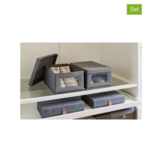 STORE IT Pudełka (2 szt.) &quot;Premium&quot; w kolorze szarym - 34 x 15 x 23 cm ze sklepu Limango Polska w kategorii Pudełka i pojemniki - zdjęcie 184664925