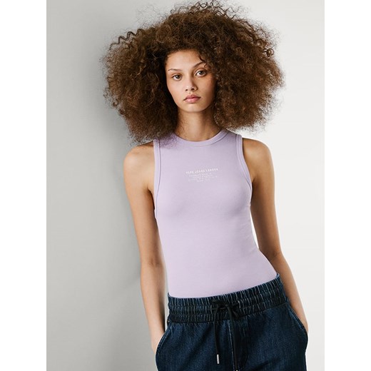 Pepe Jeans Top &quot;Viv&quot; w kolorze lawendowym ze sklepu Limango Polska w kategorii Bluzki damskie - zdjęcie 184665219