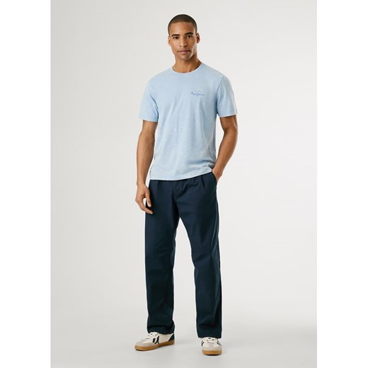 Pepe Jeans Koszulka w kolorze błękitnym ze sklepu Limango Polska w kategorii T-shirty męskie - zdjęcie 184665287