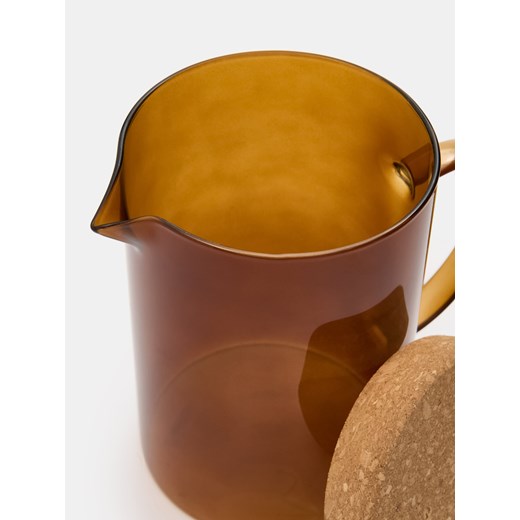 Sinsay - Szklany dzbanek z uchwytem - beżowy Sinsay One Size Sinsay