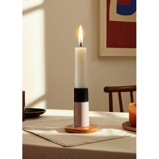 Sinsay - Świecznik ceramiczny - różowy ze sklepu Sinsay w kategorii Świeczniki - zdjęcie 184665659