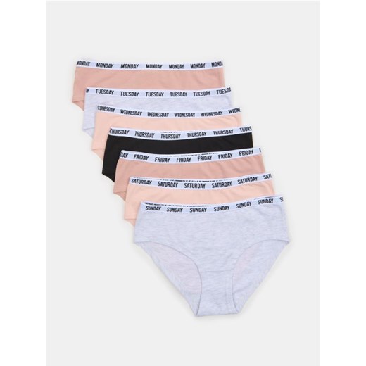 Sinsay - Majtki hipster 5 pack - wielobarwny ze sklepu Sinsay w kategorii Majtki damskie - zdjęcie 184665725