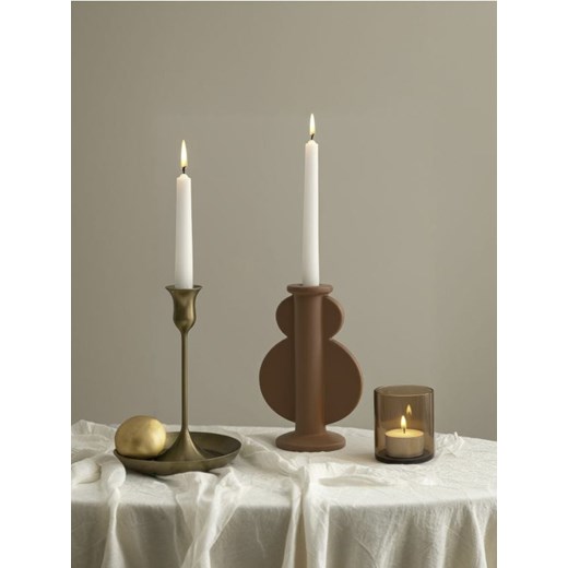 Sinsay - Świecznik o nieregularnym kształcie - brązowy ze sklepu Sinsay w kategorii Świeczniki - zdjęcie 184665728