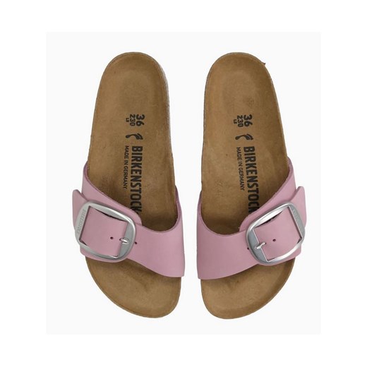 Birkenstock Skórzane klapki "Madrid" w kolorze jasnoróżowym 40 wyprzedaż Limango Polska