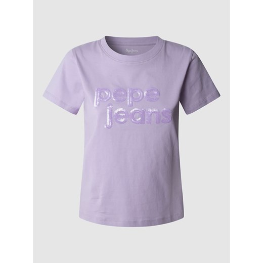 Pepe Jeans Koszulka &quot;Aria&quot; w kolorze lawendowym ze sklepu Limango Polska w kategorii Bluzki damskie - zdjęcie 184666578