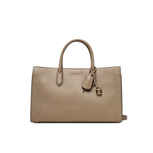 Torebka MICHAEL Michael Kors Scarlett 30F4GETS2L Beżowy ze sklepu eobuwie.pl w kategorii Kuferki - zdjęcie 184666609