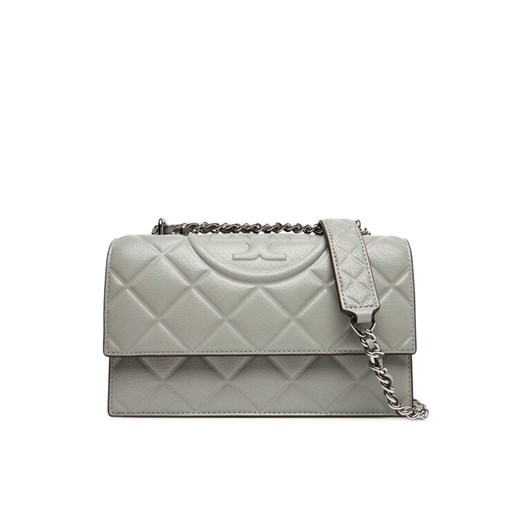 Torebka Tory Burch Fleming Small Convertible Shoulder Bag 164800 Szary ze sklepu eobuwie.pl w kategorii Kopertówki - zdjęcie 184666617