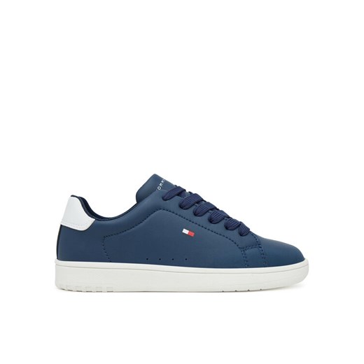 Sneakersy Tommy Hilfiger Low Cut Lace-Up T3X9-34073-1355X S Granatowy ze sklepu eobuwie.pl w kategorii Buty sportowe dziecięce - zdjęcie 184666639