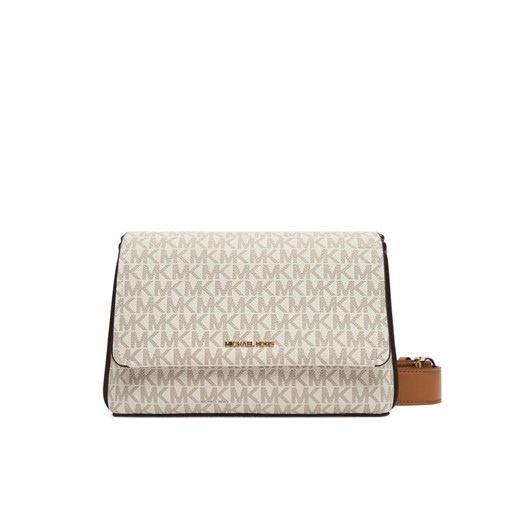 Torebka MICHAEL Michael Kors Nessa 30T5G8ZM1B Beżowy ze sklepu eobuwie.pl w kategorii Listonoszki - zdjęcie 184666766