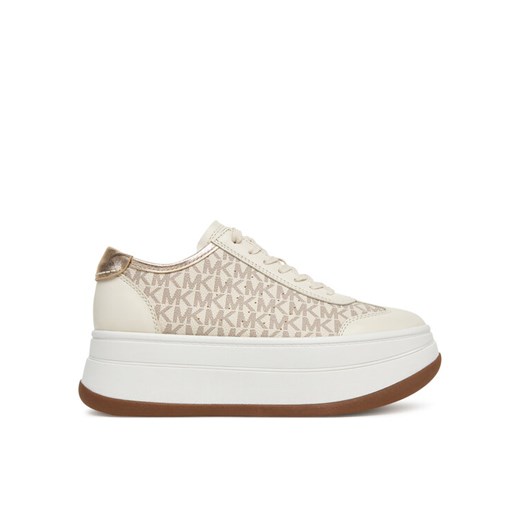 Sneakersy MICHAEL Michael Kors Hayes 43T5HYFS2L Beżowy ze sklepu eobuwie.pl w kategorii Buty sportowe damskie - zdjęcie 184666775