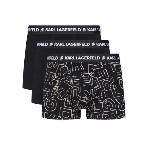 KARL LAGERFELD Komplet 3 par bokserek A3M47014 Czarny ze sklepu MODIVO w kategorii Majtki męskie - zdjęcie 184667858