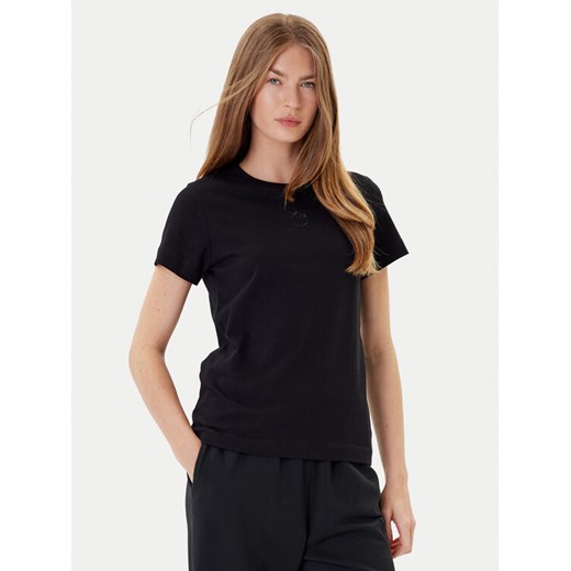 PINKO T-Shirt Bussolotto 100355 A2RD Czarny Regular Fit ze sklepu MODIVO w kategorii Bluzki damskie - zdjęcie 184667967