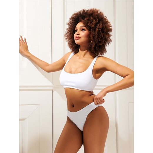 Sinsay - Dół od bikini - biały Sinsay S Sinsay