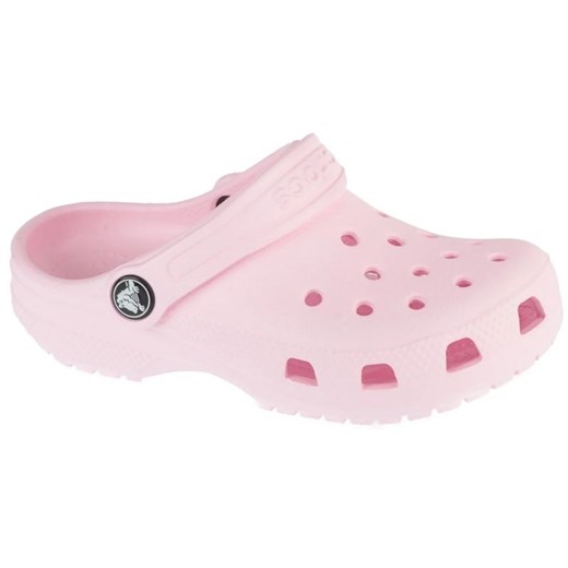 Klapki Crocs Classic Clog 206991-6ZW różowe ze sklepu ButyModne.pl w kategorii Klapki dziecięce - zdjęcie 184669959