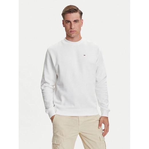 Tommy Jeans Bluza DM0DM20741 Écru Regular Fit ze sklepu MODIVO w kategorii Bluzy męskie - zdjęcie 184670309