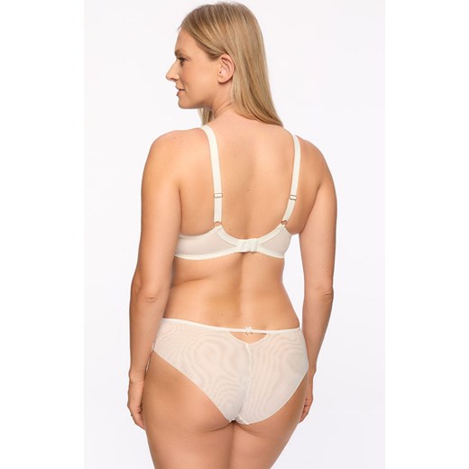Gaia biustonosz półusztywniany semi-soft Aurelia 1304, Kolor ecru-mocca, Rozmiar 80B, Gaia ze sklepu Intymna w kategorii Biustonosze - zdjęcie 184671357