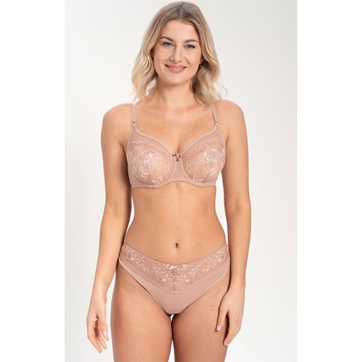 Samanta majtki brazyliany cappuccino Juno M300, Kolor cappuccino, Rozmiar L, Samanta ze sklepu Intymna w kategorii Majtki damskie - zdjęcie 184671497