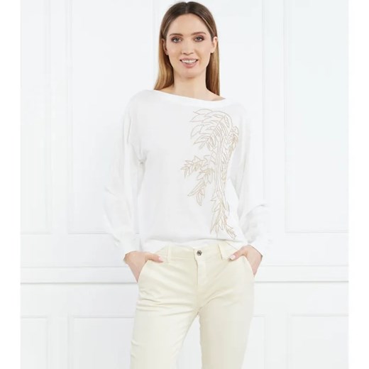 Marc Cain Sweter | Regular Fit | z dodatkiem jedwabiu ze sklepu Gomez Fashion Store w kategorii Swetry damskie - zdjęcie 184671668
