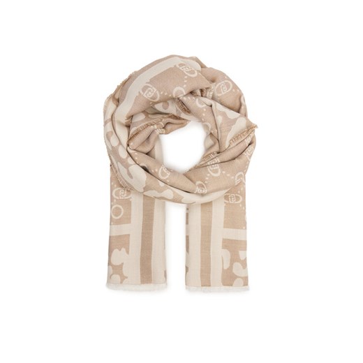 Szal Liu Jo Stola Jacquard Mon 2F5040 T0300 Beżowy ze sklepu eobuwie.pl w kategorii Szaliki i chusty damskie - zdjęcie 184672508