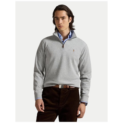 Polo Ralph Lauren Sweter 7,10672E+11 Szary Regular Fit ze sklepu MODIVO w kategorii Swetry męskie - zdjęcie 184672695