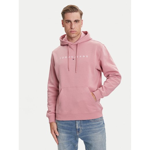 Tommy Jeans Bluza DM0DM20746 Różowy Regular Fit ze sklepu MODIVO w kategorii Bluzy męskie - zdjęcie 184672696