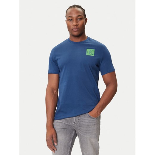 Calvin Klein Jeans T-Shirt Gradient Monogram LV04RC859G Niebieski Regular Fit ze sklepu MODIVO w kategorii T-shirty męskie - zdjęcie 184672728
