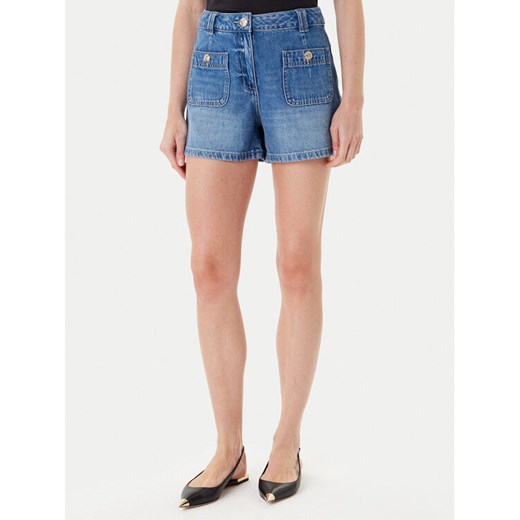 Morgan Szorty jeansowe 251-SHAMIZ Niebieski Slim Fit ze sklepu MODIVO w kategorii Szorty - zdjęcie 184672736