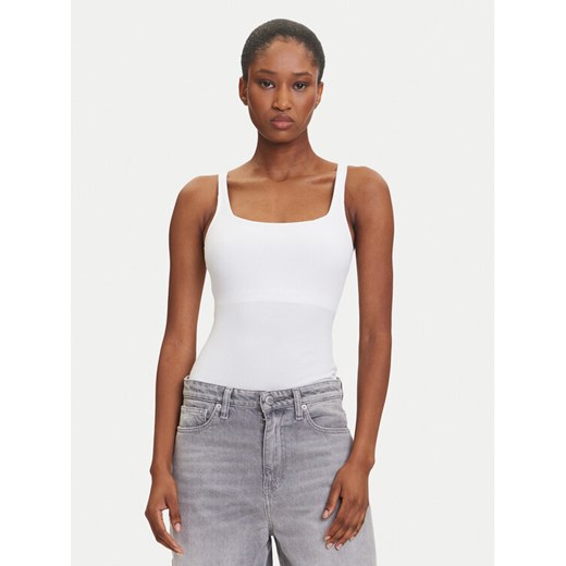 Hunkemöller Body 302039 Biały Slim Fit ze sklepu MODIVO w kategorii Bluzki damskie - zdjęcie 184672738