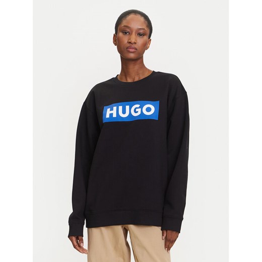 HUGO Bluza Classic 50522425 Czarny Relaxed Fit ze sklepu MODIVO w kategorii Bluzy damskie - zdjęcie 184672768