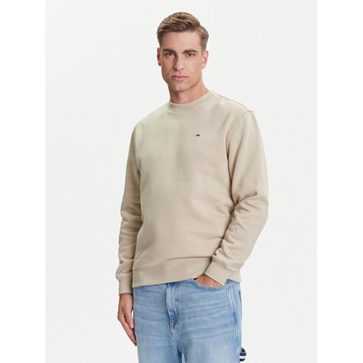 Tommy Jeans Bluza DM0DM20741 Beżowy Regular Fit ze sklepu MODIVO w kategorii Bluzy męskie - zdjęcie 184672789