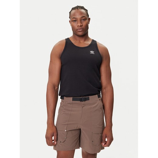 adidas Tank top Trefoil Essentials KA0648 Czarny Regular Fit ze sklepu MODIVO w kategorii T-shirty męskie - zdjęcie 184672799